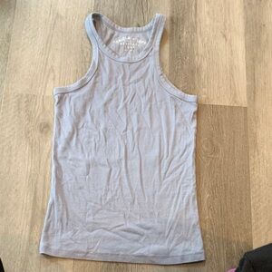 Aeropostale Ribbed Heritage Tank - Light blue